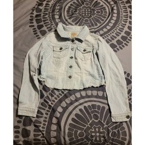 L Cut off Jean Jacket